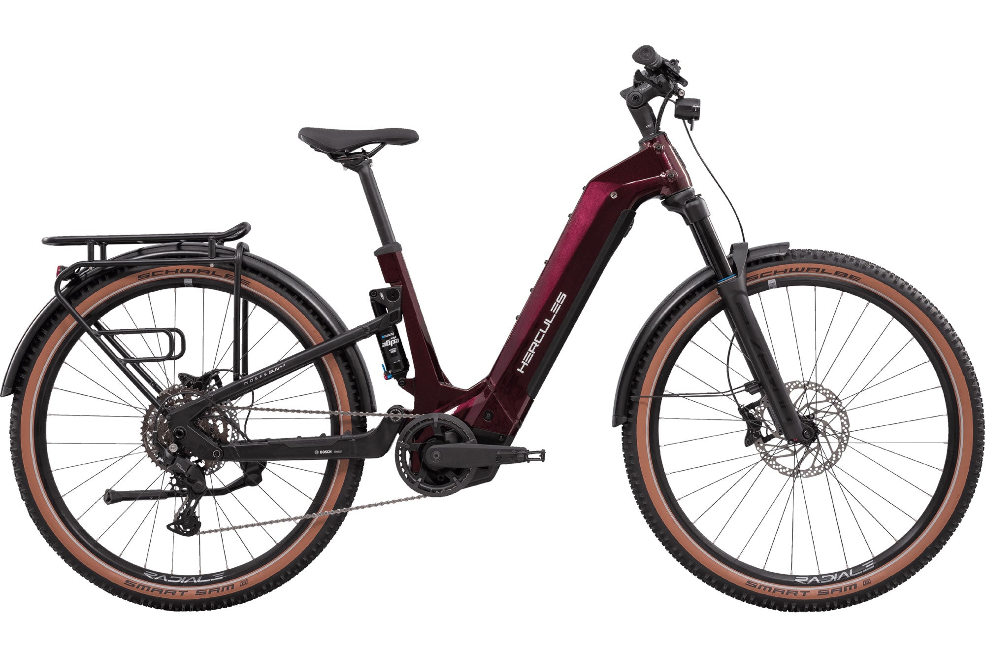 fahrradsattel hercules Hercules Nos FS SUV 4.3 2025 Zentralrohr bordeaux