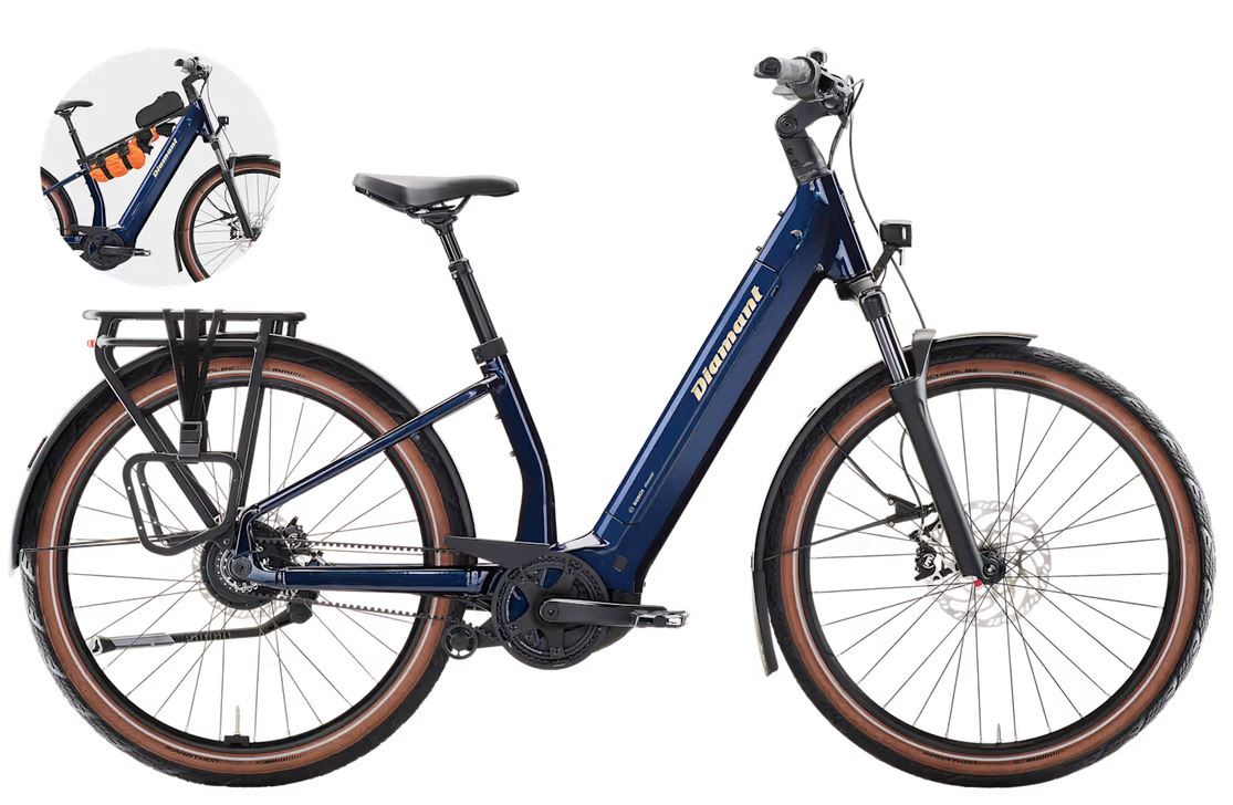 Diamant Suvea Style 2026 800 Wh mitternachtsblau (160 kg) wandelbarer  Tiefeinsteiger-Rahmen