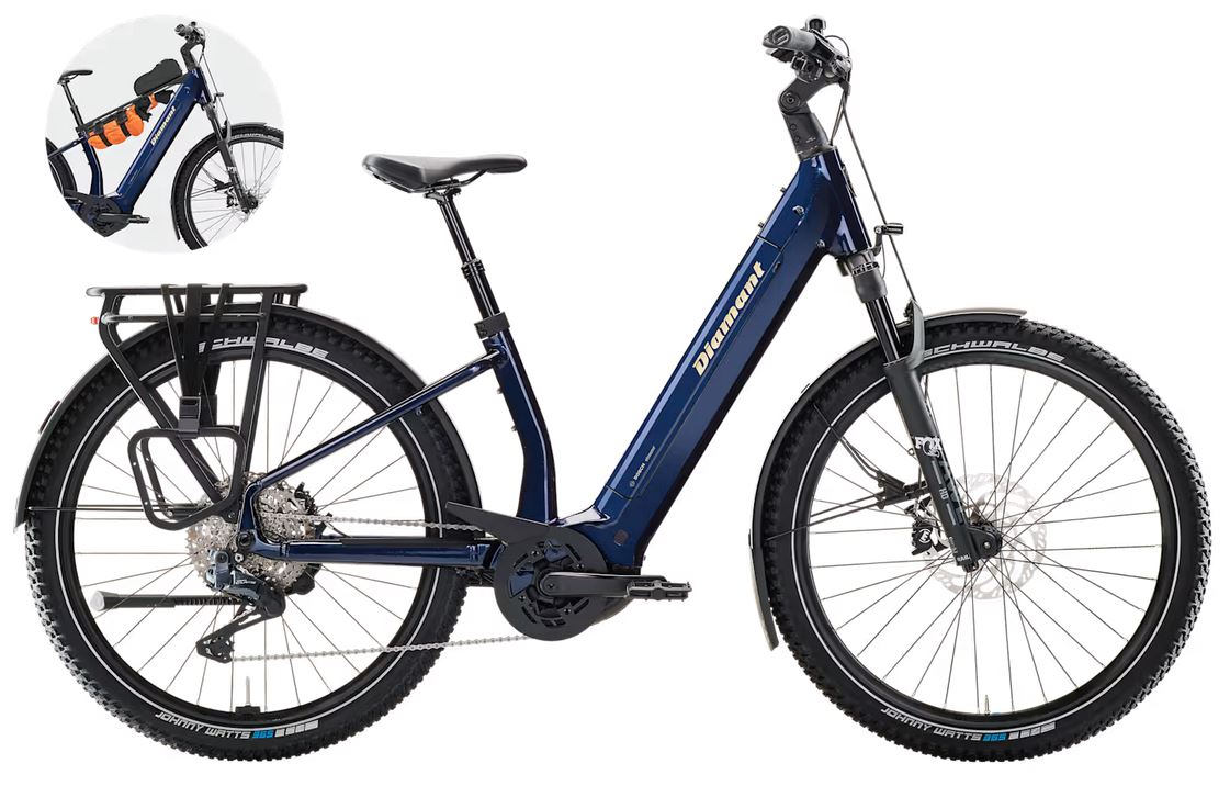 Diamant Suvea Trip Pro 2026 800 Wh mitternachtsblau (160 kg) wandelbarer Tiefeinsteiger-Rahmen