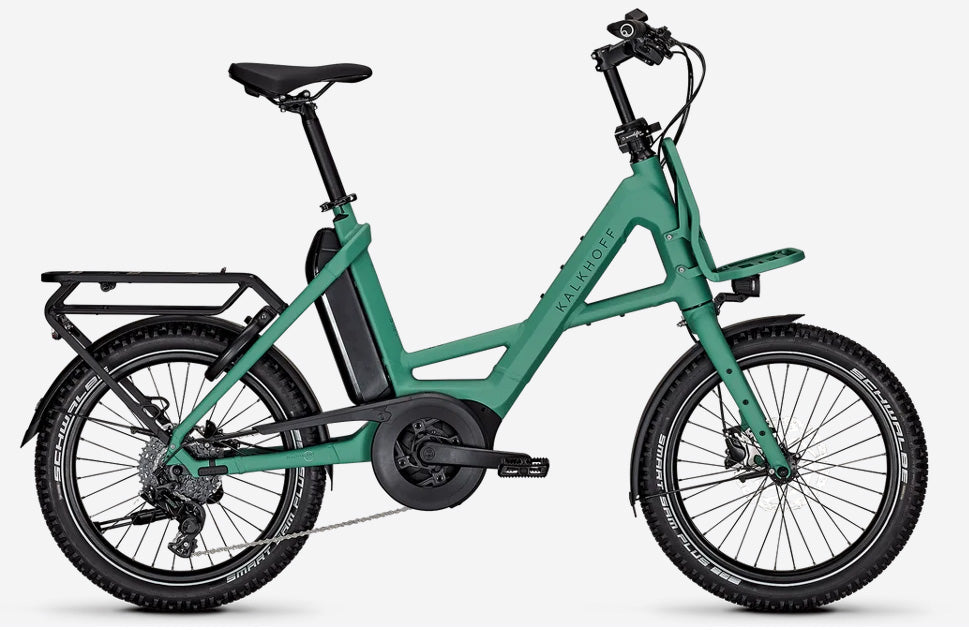 Kalkhoff Entice C.B Excite+ 20 Zoll 2026 (Compact-E-Bike mit Freilauf) mineralgreen matt