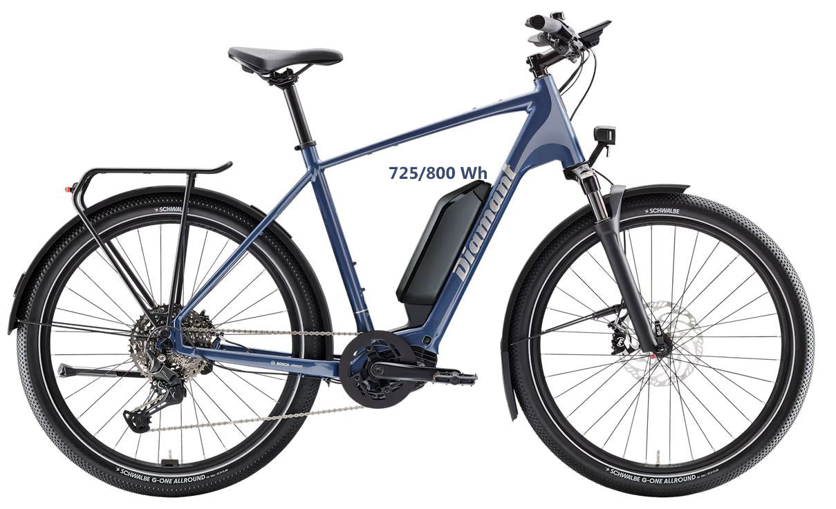 Diamant Zing Trip Plus 2026 (Gen 3) Vergissmeinnichtblau Metallic (Stepover) - Leichtes Trekking-E-Bike - Akku wahlweise: 545 Wh, 725 Wh o. 800 Wh